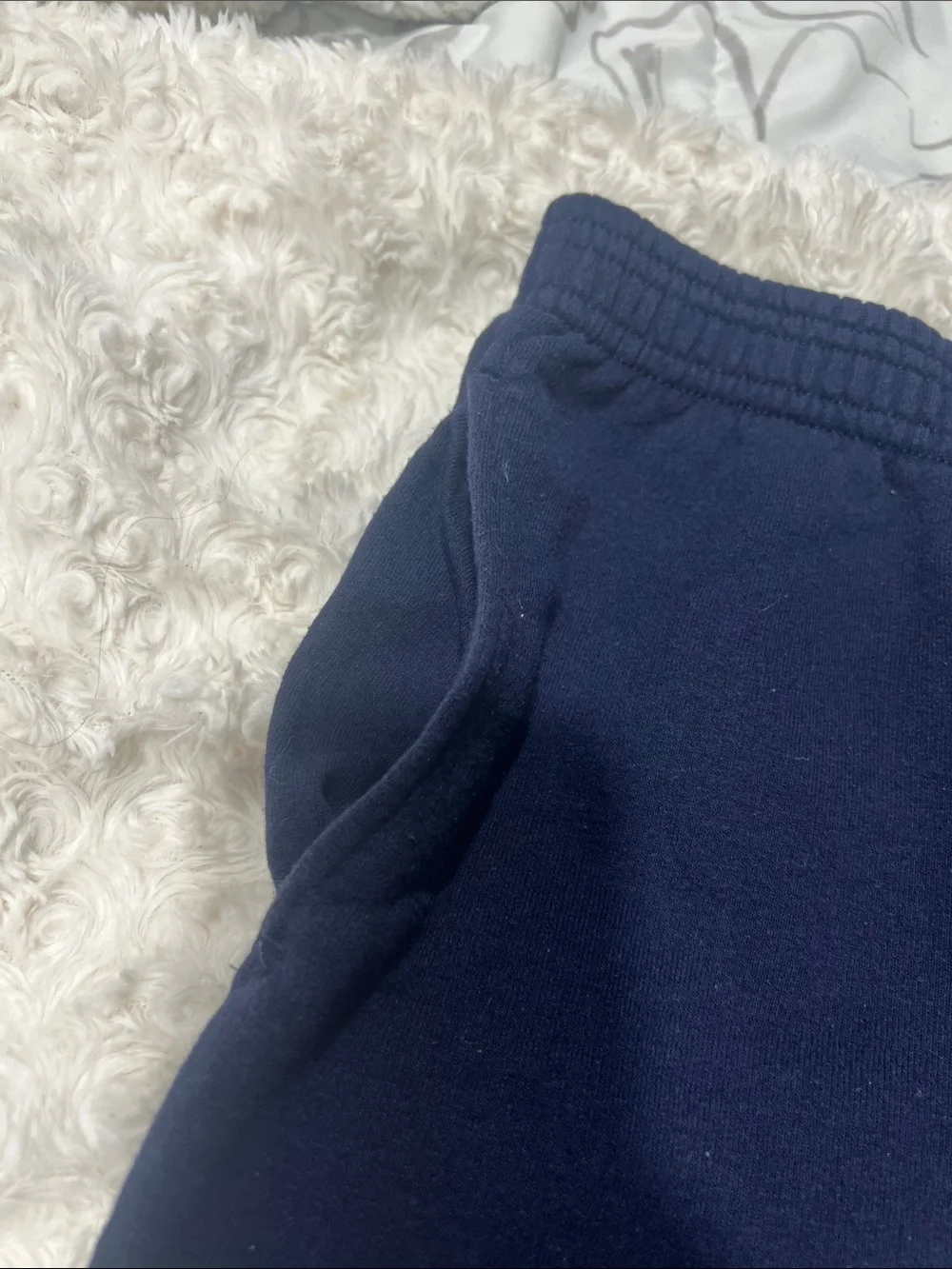 Kids Hanes Navy Blue Jogger Pants